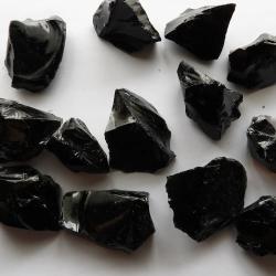 Obsidienne brute - Pierre de cristal - Guérison et décoration naturelles