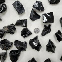 Obsidienne brute - Pierre de cristal - Guérison et décoration naturelles