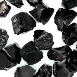 Obsidienne brute - Pierre de cristal - Guérison et décoration naturelles