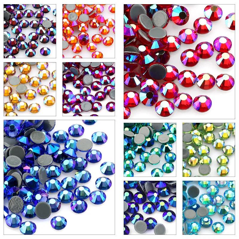 Strass AB multicolores - Cristaux thermocollants pour ongles et tissus