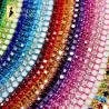 Garniture de chaîne en strass dorés - Perles de cristal scintillantes pour loisirs créatifs et couture