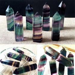 Baguettes en cristal de fluorite et d'améthyste : Décoration intérieure