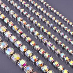 Kendin Yap Projeleri İçin Kristal Rhinestone Zincirler - SS6 - SS16