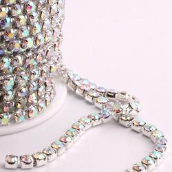 Kendin Yap Projeleri İçin Kristal Rhinestone Zincirler - SS6 - SS16