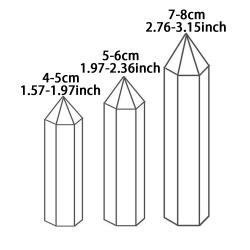 Baguette en pierre naturelle : Prisme hexagonal décoratif et cadeau