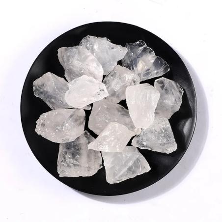 Cristal de quartz blanc brut : Pierres précieuses en vrac pour la guérison et l'énergie