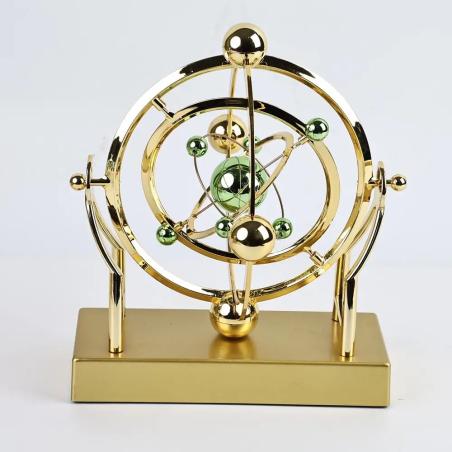 Orbite céleste à mouvement perpétuel | Sculpture de bureau cinétique
