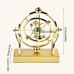 Orbite céleste à mouvement perpétuel | Sculpture de bureau cinétique