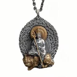 Collier amulette bouddhiste - Pendentifs Bouddha et Bodhisattva