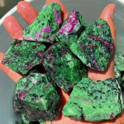 Raw Ruby Zoisite: Red-Green Treasures for Healing & Meditation