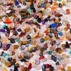 Gravier cristallin naturel et minéraux pour le Reiki et les aquariums