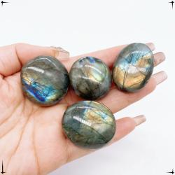 Pierre de palmier en labradorite bleue : Guérison Reiki et décoration
