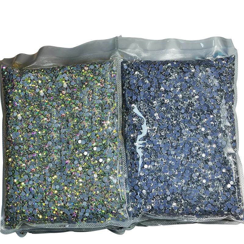 DMC AB Glitter Rhinestones - 14,400 Pcs Bulk Pack, Iron On Gems
