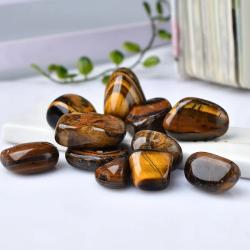 Ensemble de grands cristaux œil de tigre et quartz - Décoration aux vertus naturelles