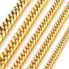 Collana a catena cubana in oro | Acciaio inossidabile da uomo, 7-40