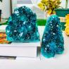 Cluster de cristaux bleus de Bohême | Décoration à dégradé naturel