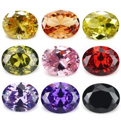 Pietre CZ ovali | Zirconia cubica 5A per la creazione di gioielli