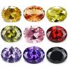 Pierres ovales en zircone cubique | Zircone cubique 5A pour la création de bijoux