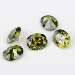 Pierres ovales en zircone cubique | Zircone cubique 5A pour la création de bijoux