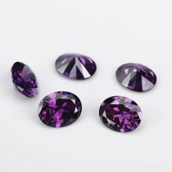 Pierres ovales en zircone cubique | Zircone cubique 5A pour la création de bijoux