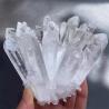 Cristaux de quartz blanc en grappes : Guérison et décoration naturelles