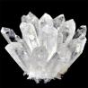 Cristaux de quartz blanc en grappes : Guérison et décoration naturelles