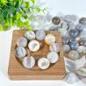 Géode sphérique en agate : Décoration en cristal naturel et bijoux à faire soi-même