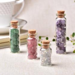 Bouteille à souhaits en cristal naturel - Décoration et bien-être