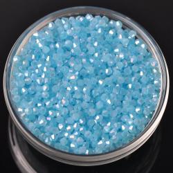 Perles biconiques en cristal - Perles d'espacement à facettes pour la création de bijoux