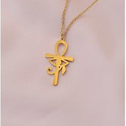 Collana con ciondolo Occhio di Ra egizio - Gioielli punk vintage