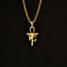 Collana con ciondolo Occhio di Ra egizio - Gioielli punk vintage