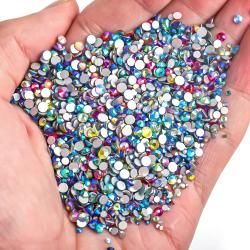 Strass blancs scintillants pour nail art et décoration