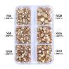 Manucure strass 3D | Cristaux plats à base dorée (SS6-SS20)