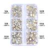 Manucure strass 3D | Cristaux plats à base dorée (SS6-SS20)