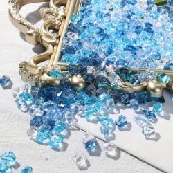 Acrylic Ice Rocks: 100pcs, Clear Rhinestones for Decor & Crafts
