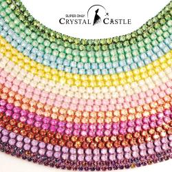 Bordure en strass : Rose bonbon scintillant pour vêtements et loisirs créatifs