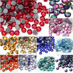 Strass multicolores pour ongles et loisirs créatifs - Cristaux à dos plat QIAO