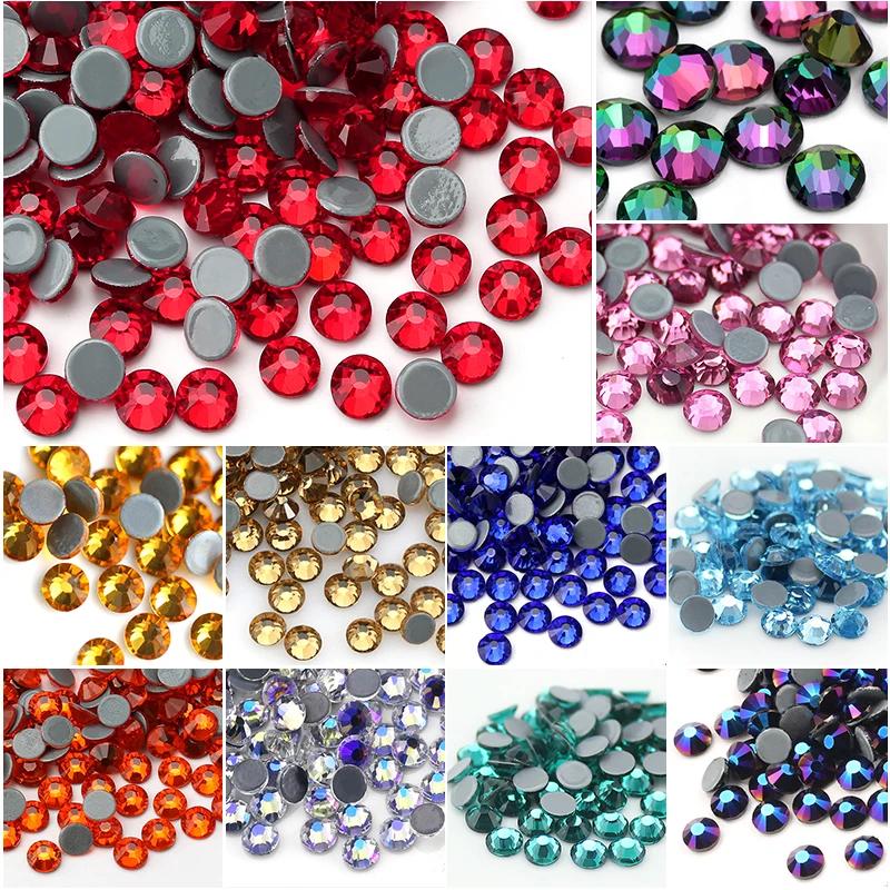 Strass multicolores pour ongles et loisirs créatifs - Cristaux à dos plat QIAO
