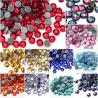 Strass multicolores pour ongles et loisirs créatifs - Cristaux à dos plat QIAO