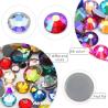 Strass multicolores pour ongles et loisirs créatifs - Cristaux à dos plat QIAO