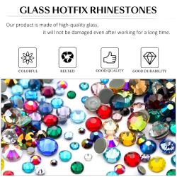 Strass multicolores pour ongles et loisirs créatifs - Cristaux à dos plat QIAO