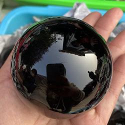 Black Obsidian Sphere | Healing Crystal Ball for Reiki & Feng Shui