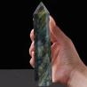 Baguette en cristal d'améthyste - Grand prisme hexagonal pour la décoration et les loisirs créatifs
