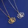 Collana da meditazione con fiore di loto in acciaio inossidabile | LIKGREAT