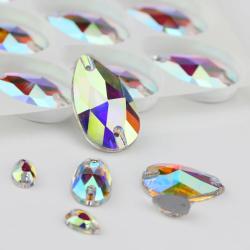 Gouttes de cristal QL : Strass à coudre AB Sparkle pour le bricolage