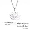 Collana da meditazione con fiore di loto in acciaio inossidabile | LIKGREAT