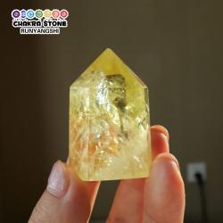 Tour de citrine brésilienne - Décoration et cadeau en cristal naturel