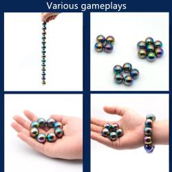 Perles et pierres magnétiques colorées - Cristaux de guérison pour bracelets et...