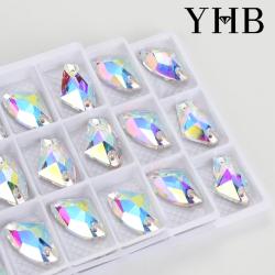 Cristaux de verre Galactic Axe : strass scintillants pour loisirs créatifs et mode