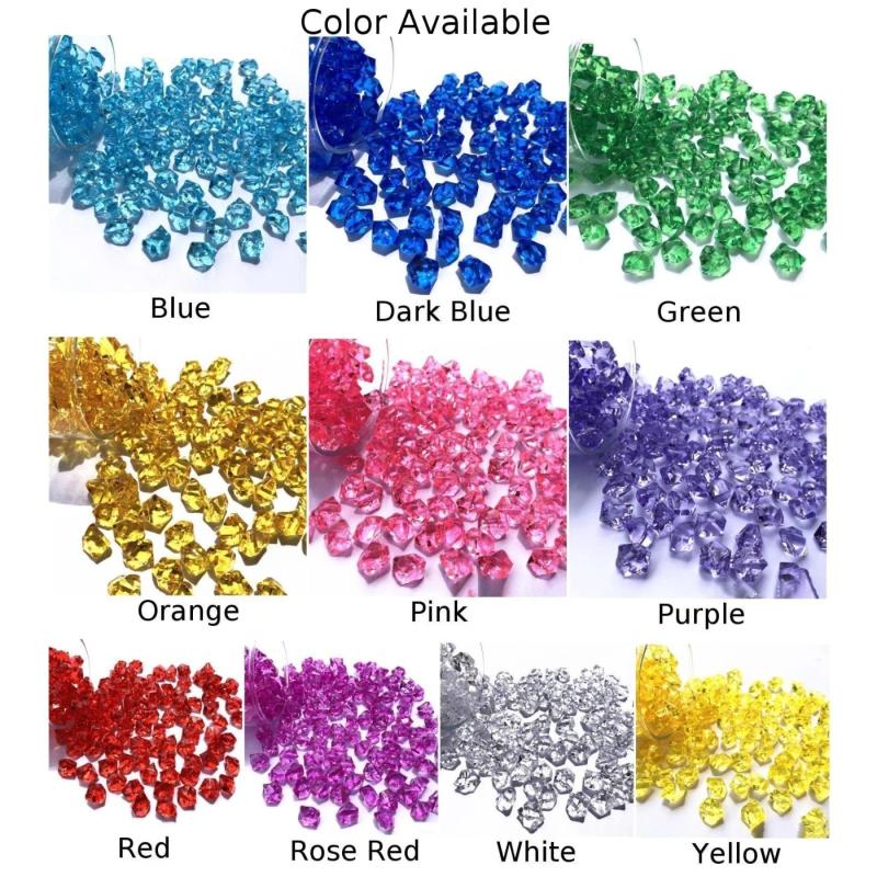 Colorful Aquarium Rocks | 200pc Acrylic Gem Stones for Fish Tanks &...